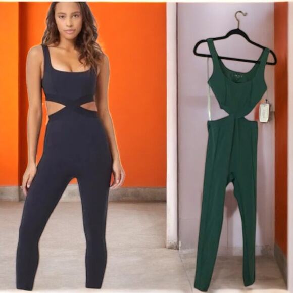 NWT - L*Space Cypress Green Activewear Recreation Jumpsuit Size: S - Picture 1 of 8